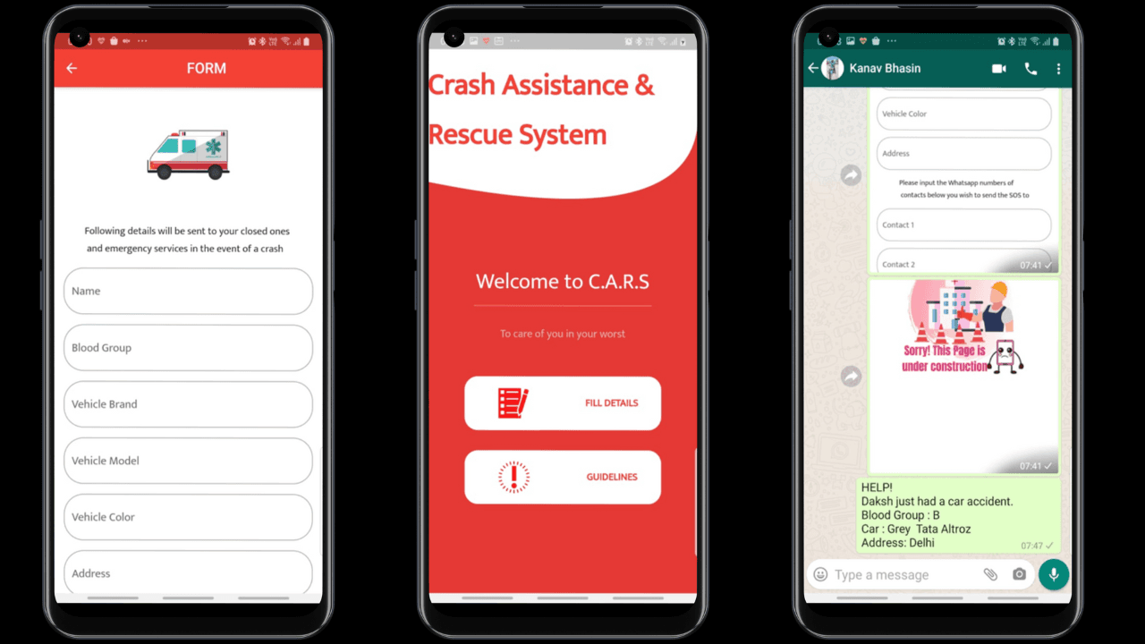 C.A.R.S - Crash Assistance & Rescue System